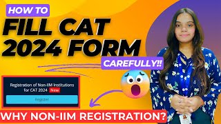 CAT 2024 Registration 🔥🔥  What is NONIIM CAT Registration StepbyStep Guide 📝 cat2024 iim [upl. by Kcaz]