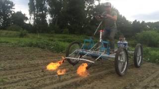 Culticycle 3Row Flame Weeder [upl. by Daryn274]