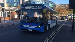 Stagecoach In Mansfield 26263 arrives into Sheffield Interchange with a 53 service from Mansfield [upl. by Airotahs356]