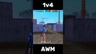 Cs Rank 1V4 🗿 Unreal Awm Fastest Clutch 🤯 in 830 Stars Grandmaster Lobby 💀 [upl. by Aeduj]