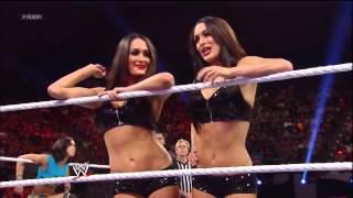 WWE Raw 20130506 SixDiva Tag Team Match [upl. by Nordek]