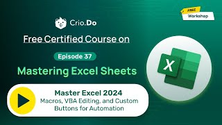 Master Excel 2024 Macros VBA Editing and Custom Buttons for Automation 🚀 [upl. by Jayme320]