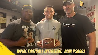 WPIAL Football Interview Max Psaros division3 podcast [upl. by Anehsak]