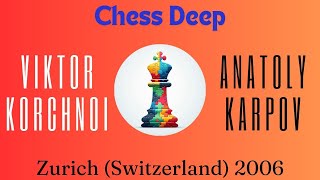 Viktor Korchnoi vs Anatoly Karpov Zurich Switzerland 2006 [upl. by Oicanata]