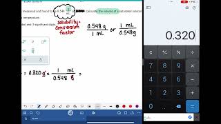 ALEKS Using solubility to calculate solute mass or solution volume [upl. by Abate643]