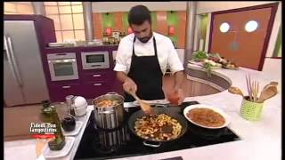 Receta Fideos con langostinos [upl. by Sanfourd]