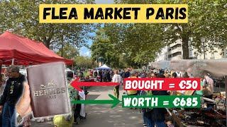 MUST KNOW FRENCH FLEA MARKET IN PARIS FOR VINTAGE ITEMS [upl. by Llerot]