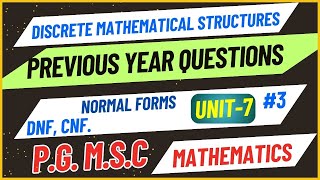 BRAOU Disjunctive Normal Form Conjunctive Normal Form Discrete Mathematical Structures 3 [upl. by Annaegroeg]