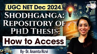 How to Access Shodhganga PhD topic कैसे ढूंढें  Dr Anamta Rizvi [upl. by Pernick]