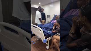 Adekunle Gold visits singer Khaid in the hospital viral shorts love [upl. by Alita]