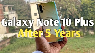 Samsung Galaxy Note 10 Plus Review after 5 Years of Use  Galaxy Note 10 Plus vs iPhone 15 plus [upl. by Ardnad522]