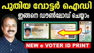 voter id card download online malayalam how to download voter id card malayalamnew epic download [upl. by Nabois]