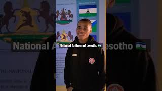 Singing the National Anthem of Lesotho [upl. by Batha]