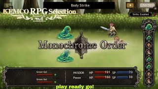 Kemco RPG Selection Volume 4 play Monochrome Order PLAY READY GO [upl. by Atrahc]