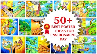 Environment Day Poster Ideas to win competition  50 plus unique Drawing ideas [upl. by Nabetse]