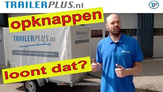 AANHANGER OPKNAPPEN AANHANGER RENOVEREN AANHANGWAGEN OPKNAPPENkan dat uit voor mijn aanhanger [upl. by Ardried967]