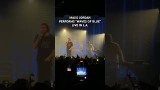 MAJID JORDANPERFORMS “WAVES OF BLUE” LIVE IN LA justincredible [upl. by Apfelstadt]