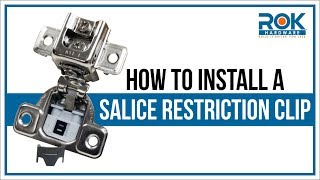 Hinge Restriction Clip Installation Guide  Salice Angle Reduction [upl. by Jim471]