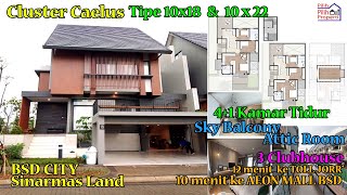 Rumah Mewah Caelus BSD City 10x18 amp 10x22 tipe paling besar 41 kamar tidur stok terbatas [upl. by Telocin]