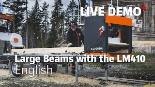 LOGOSOL  Live Demo  Large Beams with the Log Moulder LM410 [upl. by Dolan]