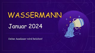 Wassermann Horoskop Januar 2024 Liebe Karriere amp Glücksbringer 🌟✨ [upl. by Furtek]