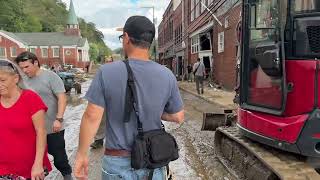 Here’s a walkthrough of downtown Marshall North Carolina just a few days after the major flooding [upl. by Bourke]