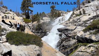 Horsetail Falls A unique waterfall near TAHOE A Trail Guide [upl. by Enajharas]