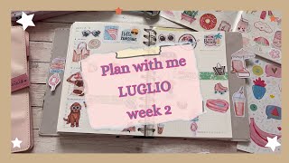 PLAN WITH ME  Luglio week 2 agenda kokonote  Tema spiaggia [upl. by Paynter]