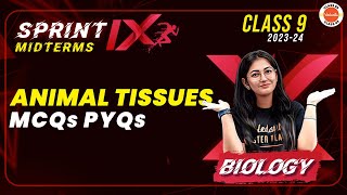 Sprint IX  Animal Tissues Class 9 Previous Year MCQs  Tissues Important Questions  CBSE Class 9 [upl. by Nerral398]