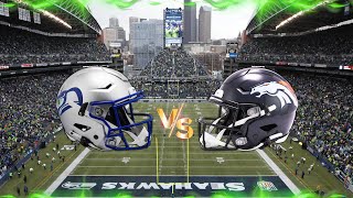 Denver Broncos at Seattle Seahawks Live Reaction Play by Play [upl. by Bowler]