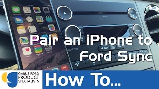 How to Pair An iPhone To Fords Sync System [upl. by Marlena]