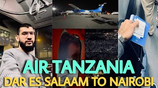 Air Tanzania Bombardier Q400 Economy Class Full Flight Review Dar Es Salaam to Nairobi [upl. by Abbey]