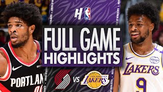 Portland Trail Blazers vs Los Angeles Lakers  Full Game Highlights  December 8 202425 NBA Season [upl. by Cusick]