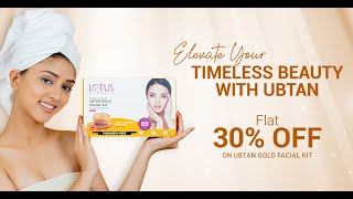 Lotus Herbals Ubtan Gold Facial Kit [upl. by Ryann]