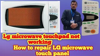 lg microwave touch panelpad not working How to fix repair lg microwave switch memring [upl. by Dnomhcir9]