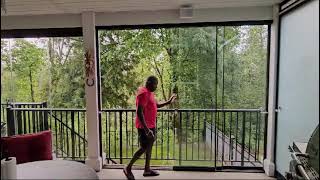 Transparent Clear View VS Frosted Glass balcony Fz25 slidingdoors glassdoor glassdesign 8 [upl. by Eidnas]