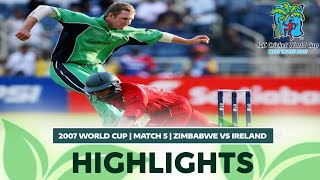 Thrilling final bowl decider match  Zimbabwe vs Ireland 2007 World Cup Highlights [upl. by Nealah446]