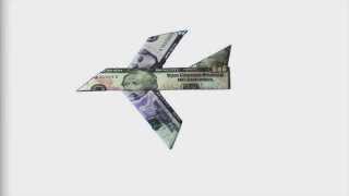 How To Fold An Easy To Fold Money Origami Plane Design [upl. by Elbys377]