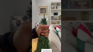 How To Hang Your Christmas Tree Wreath shortsfeed diy christmas christmastree [upl. by Eicam190]