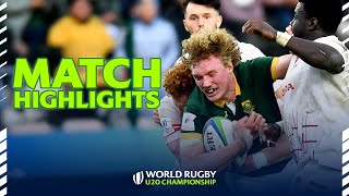 Baby Boks take THIRD PLACE  South Africa v England Highlights  World Rugby U20 Championship [upl. by Jewelle]