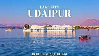 Udaipur 4k India 🇮🇳 ULTRA HD 60FPS by Drone View [upl. by Lorilee]