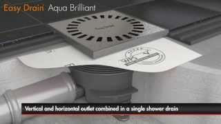 Easy Drain  Aqua Brilliant  Shower drain installation English [upl. by Satsoc]