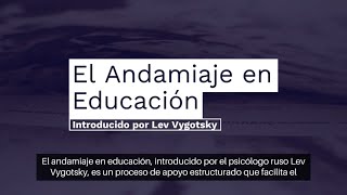 El Andamiaje en Educación [upl. by Lleryd]