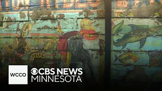 Renovation of Wisconsin bar leads to discovery of massive 140yearold circus art [upl. by Asemaj170]