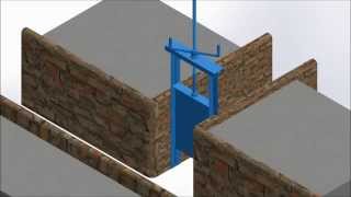 Sluice Gate Mechanism  solidworks [upl. by Minnie]