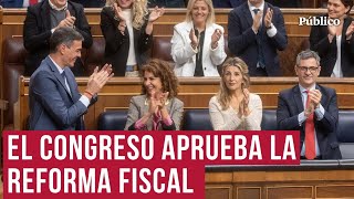 El Gobierno se apunta otro tanto y aprueba la reforma fiscal con el apoyo de Podemos [upl. by Ede338]