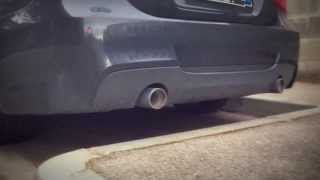 BMW 335d E90 STOCK exhaust 286 PS [upl. by Rosati525]