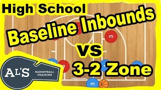 BEST Basketball Baseline Inbounds Plays vs 32 Zone Defense For High School Teams [upl. by Ashlin]