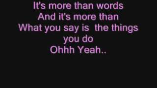 WestlifeMore Than Words Lyrics [upl. by Lyall]