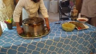 Traditional Palestinian dinner at Hashimi Hotel in Old City Jerusalem [upl. by Nirraj]